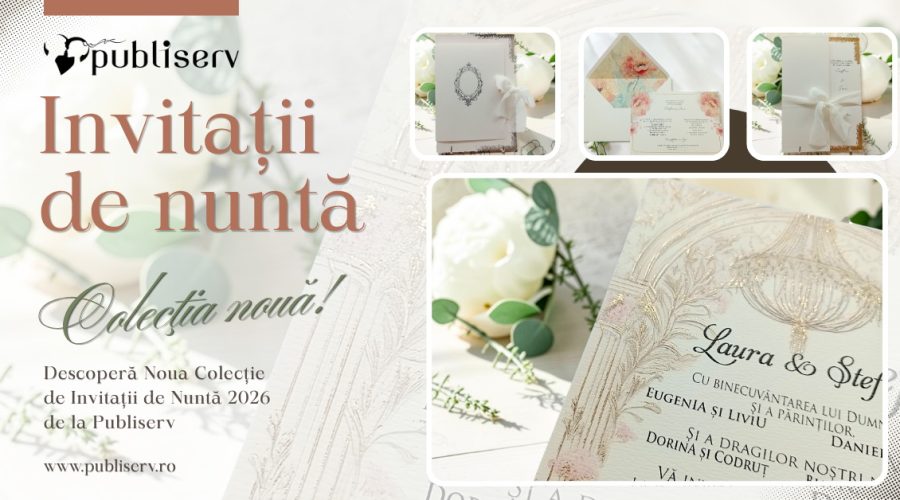 Invitații de nuntă 2026 – primele detalii ale poveștii voastre